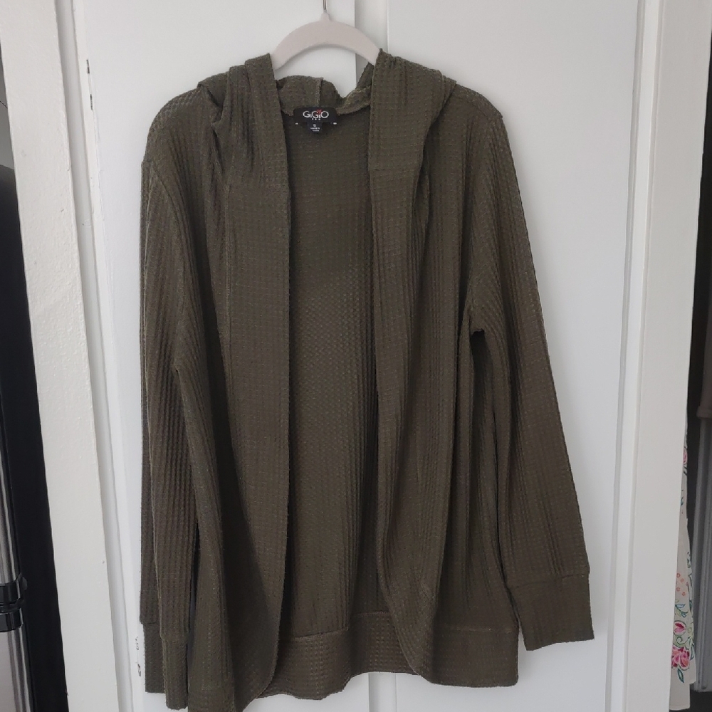 Gigio Women's Olive Cardigan Sweater